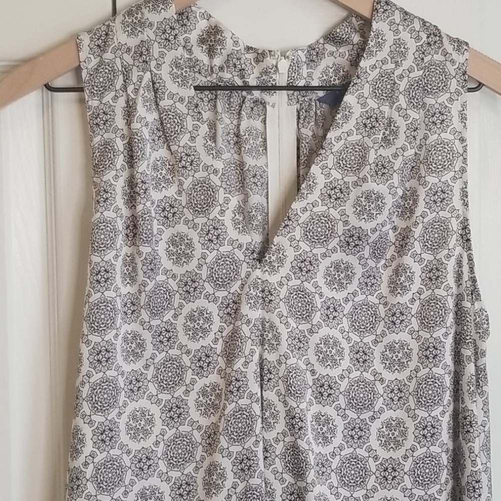 Peter Som Sleeveless Mixed Pattern Shift Dress - Picture 3 of 10